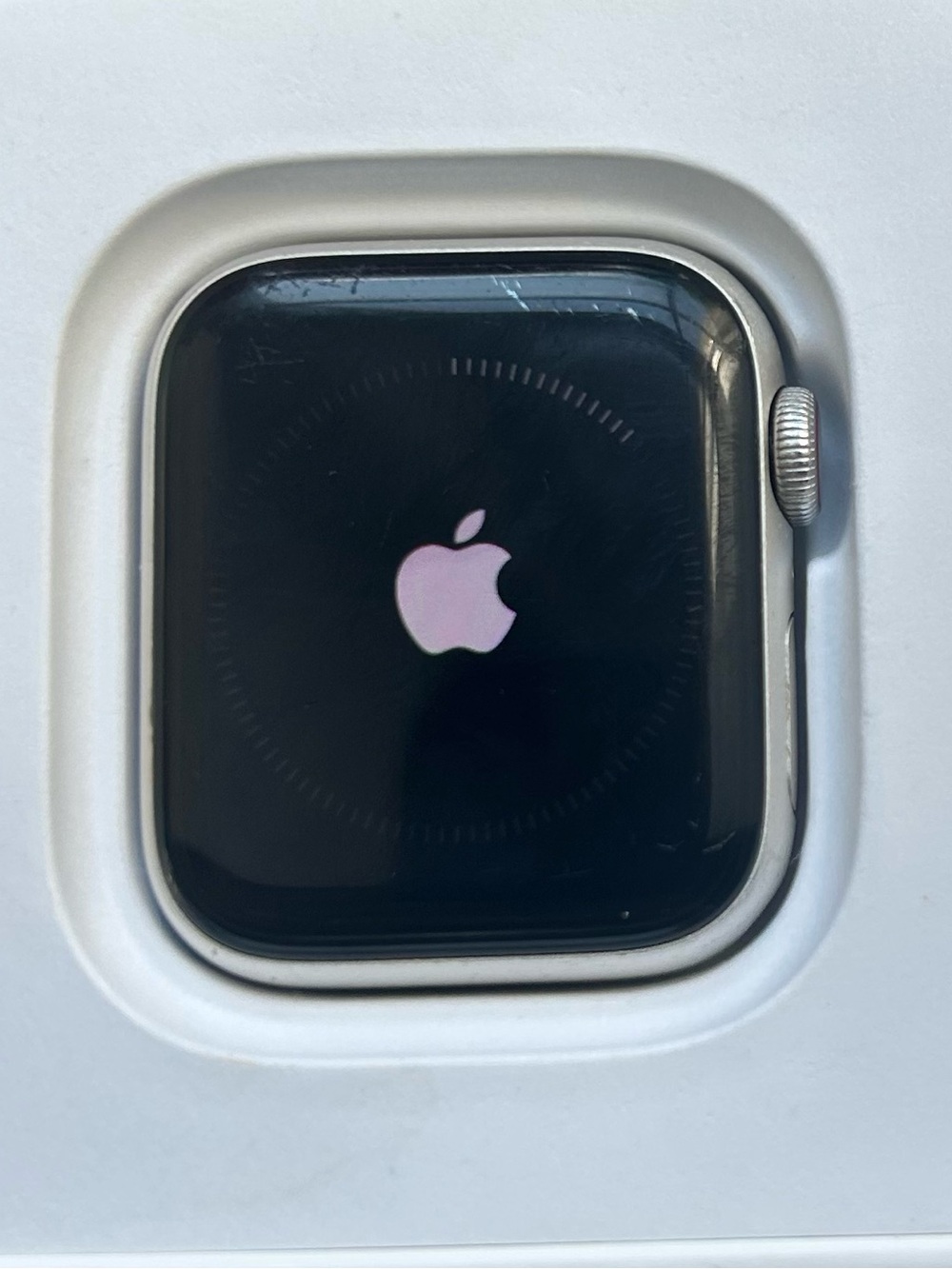 Apple Watch Silver Case with Black Display 🖤